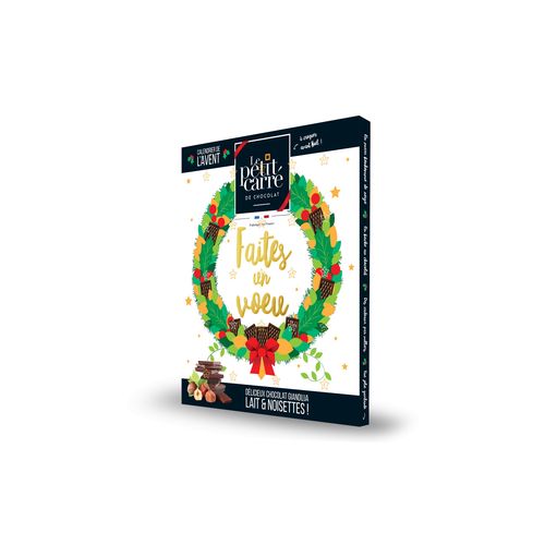 Calendrier de l'Avent personnalisé recto/verso chocolat au lait Basic 125 thumbnail 4