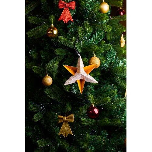 Etoile de Noël personnalisée contenant 1 carré 5g de chocolat Gianduja (lait-noisettes) thumbnail 5