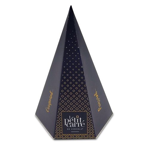 Pyramide personnalisée 10 carrés de chocolat avec bagues personnalisées thumbnail 4