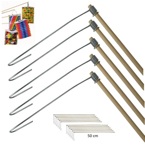 Porte lampion bambou 50 cm avec virole thumbnail 5