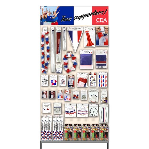 Drapeau avec Hampe plastique France polyester thumbnail 4