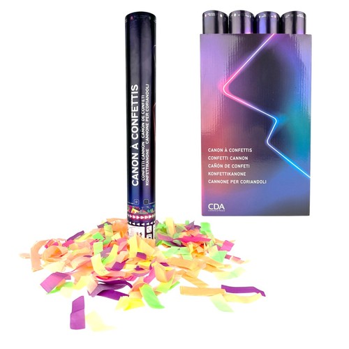 Canon à confettis 40 cm papier FLUO Ininflammable thumbnail 5
