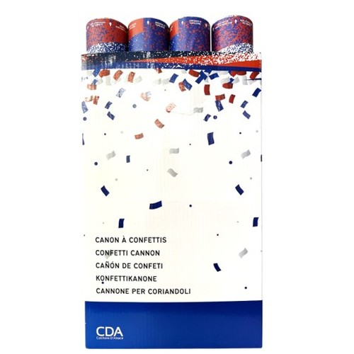 Canon confettis 40cm Papier  Bleu Blanc Rouge thumbnail 5