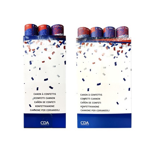 Canon confettis 40cm Papier  Bleu Blanc Rouge thumbnail 6