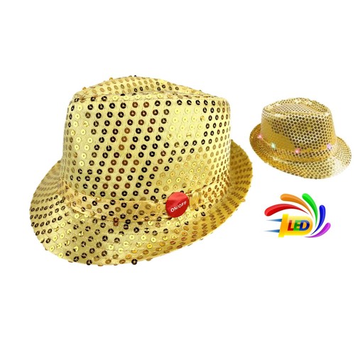 Chapeau SEQUIN OR clignotant thumbnail 4
