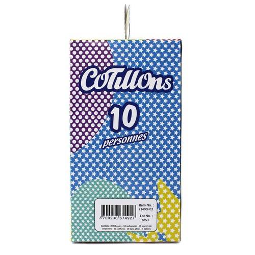 Boîte Cotillons 10 Personnes HAPPY COLOR 2* thumbnail 5