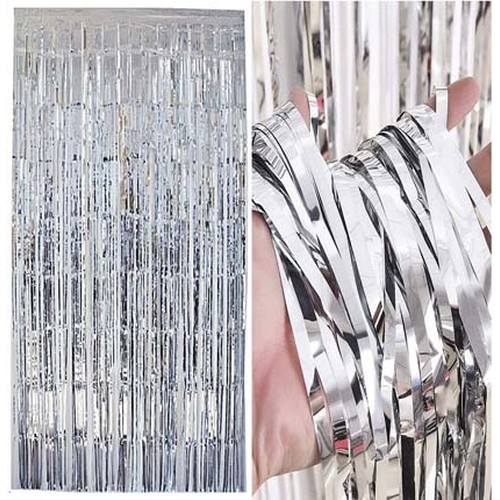 Rideau frangé ARGENT 100 x 200 cm thumbnail 4