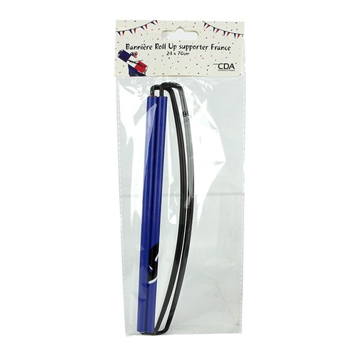 Banniere Roll Up supporter FRANCE  24 x 70 cm recto verso thumbnail 4
