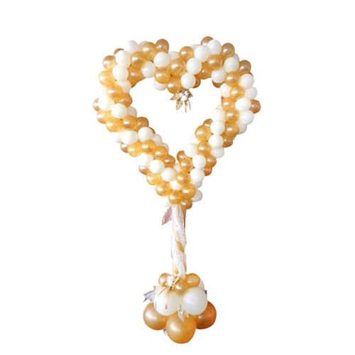 Support à ballons cœur H 150 cm avec lest water bag thumbnail 6