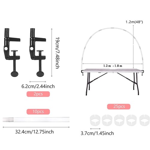 Arche à ballons fixation sur table H120 cm thumbnail 6