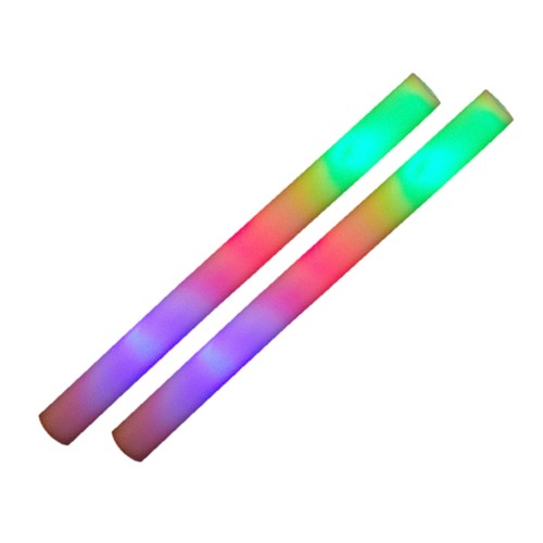 Set 2 batons mousse 48 cm lumineux LED  multicolores thumbnail 5