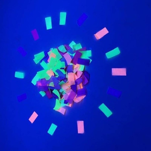 3 canons confettis 11 cm mix NEON FLUO PAPIER DE SOIE thumbnail 5
