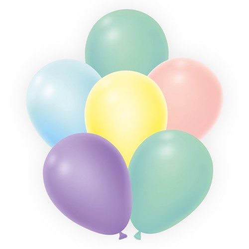 Kit 40 ballons 30 CM  pour arche PASTEL thumbnail 4