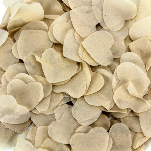 Canon à confettis 40cm Papier Cœurs Ivoires thumbnail 4