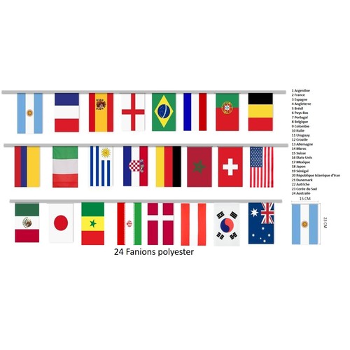 Guirlande 8m BEST FOOTBALL TEAM thumbnail 4