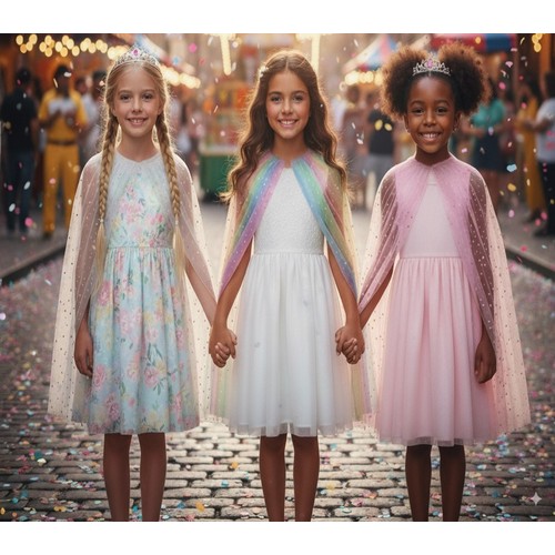 Cape PRINCESSE 75cm 3 coloris assortis thumbnail 4