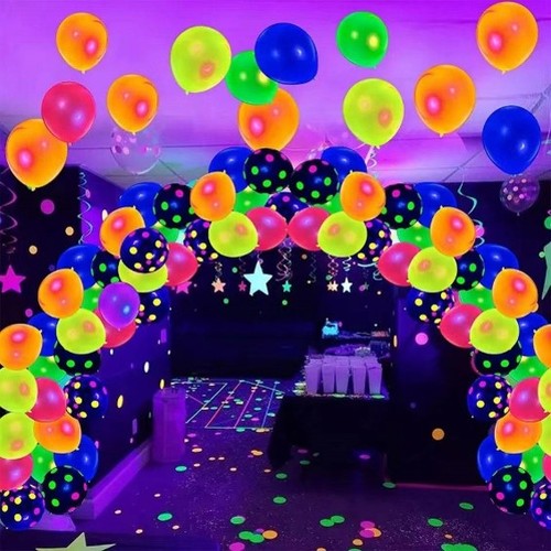 Kit 40 Ballons 30 cm FLUO NEON UV thumbnail 4