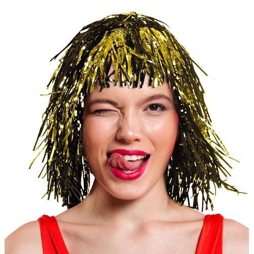 Perruque  lamée OR/NOIR thumbnail 4