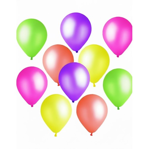 10 Ballons latex FLUO 26 cm thumbnail 4
