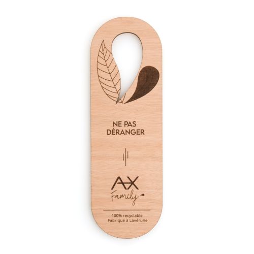 Accroche porte en bois personnalisé - Goutte