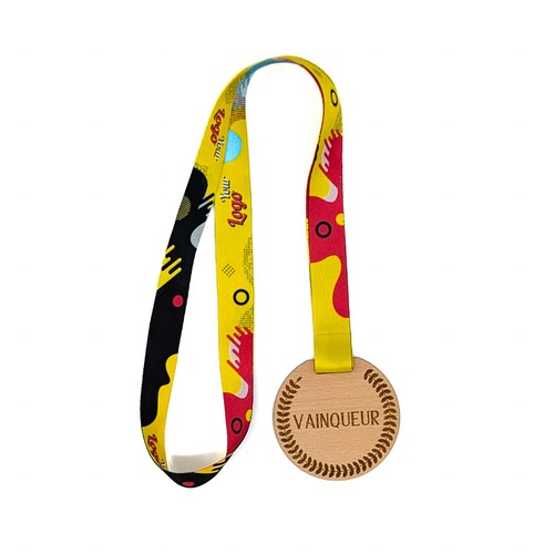 Médaille en bois - Grand format (Ø 7 cm) - 1