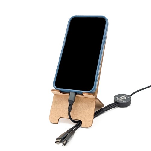 Support téléphone en bois - 1
