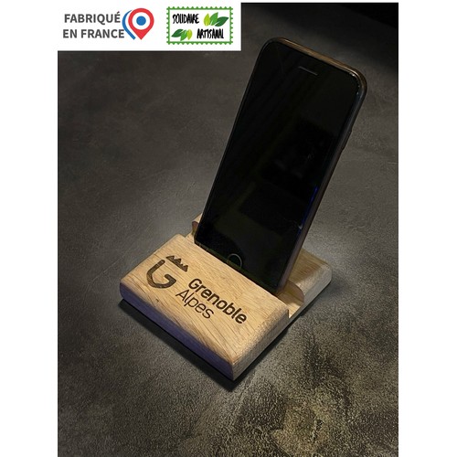 Support pour téléphone en bois Made in France - 2