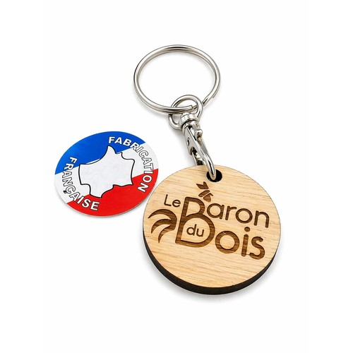 Porte-clés en chêne 🇫🇷 - 3