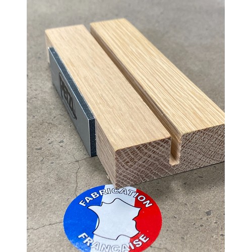 Petit support en bois avec rainure Made in France - 2