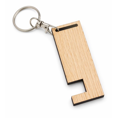 Porte-clés support téléphone en bois 🇫🇷 - 2