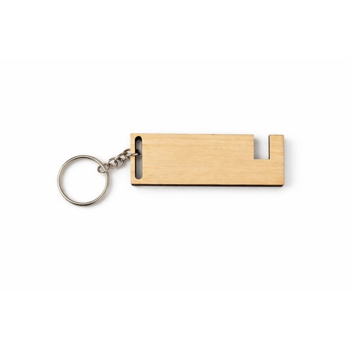 Porte-clés support téléphone en bois 🇫🇷 - 3