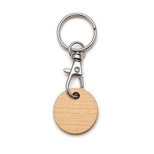 Jeton de caddie en bois 🇫🇷 - 1