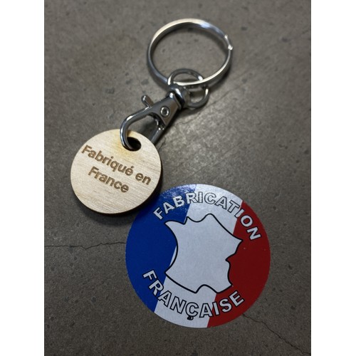 Jeton de caddie en bois Made in France 🇫🇷 - 4