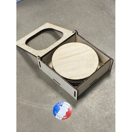 Lot dessous de verre en bois Made in France 🇫🇷 - 9