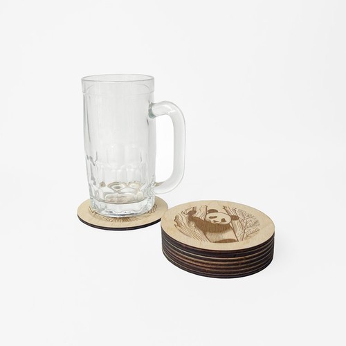 Lot dessous de verre en bois Made in France - 3