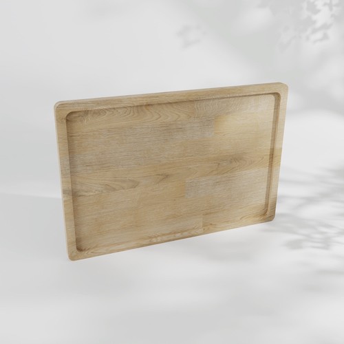 Plateau de service en hêtre avec rebords Made in France 🇫🇷 - 2