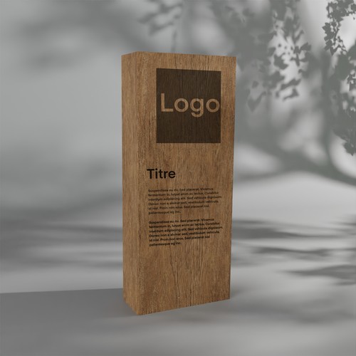 Trophée en bois sur mesure Made in France personnalisé