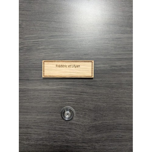 Plaque de porte en bois Made in France 🇫🇷 - 1