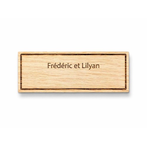 Plaque de porte en bois 🇫🇷 - 1