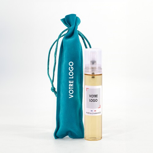 Spray d’ambiance personnalisé 30 ml + sachet suédine Neutre