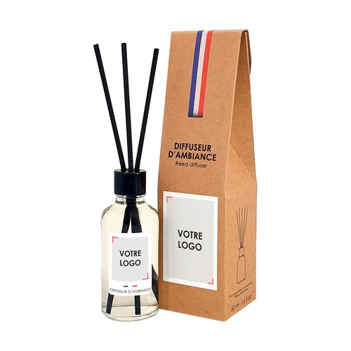 Diffuseur 50 ml - Étui kraft personnalisé