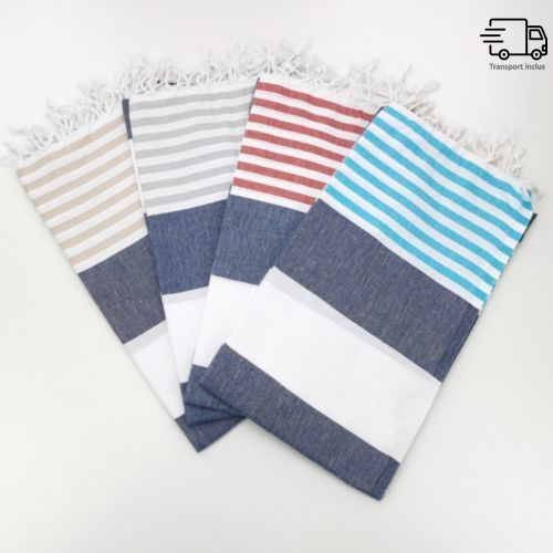 Fouta de plage Pool 100% coton OekoTex