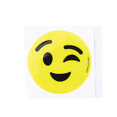 Autocollant réfléchissant Smiley pour enfants