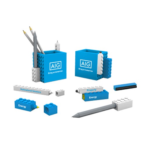 OFFICE OFFICE BLOCKS SET E POT A CRAYON 6 EN 1