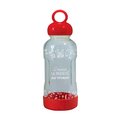 Gourde en verre incassable personnalisée - Garantie à vie