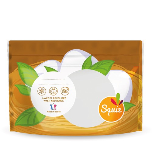 Sac à gouter Poussins fermeture type scratch - 2
