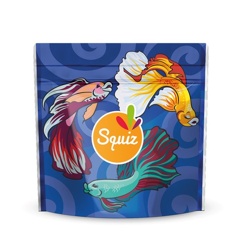 Sac à gouter Poissons fermeture type scratch personnalisé
