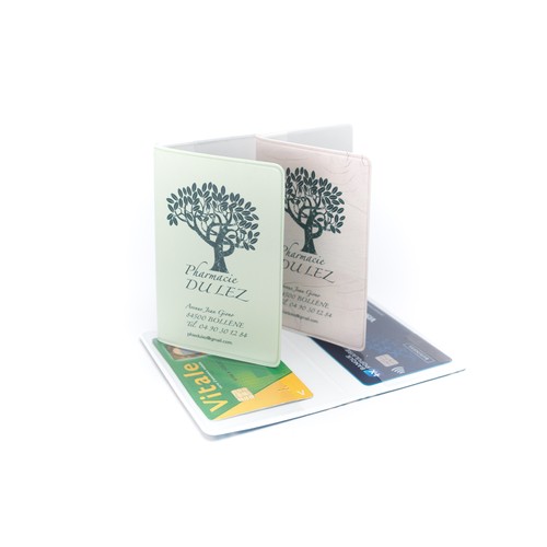 PORTE-CARTE VITALE 2 VOLETS 100% PERSONNALISÉ