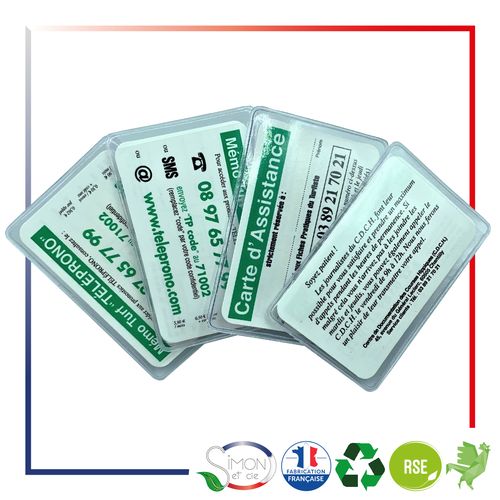 ÉTUI CARTE VITALE - CRISTAL TRANSPARENT
(SANS IMPRESSION) - 1