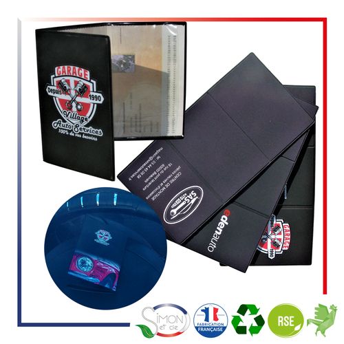 PROTEGE CARTE GRISE 3 volets AUTO / MOTO 100% personnalisable